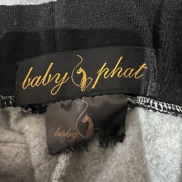 Baby Phat Cargo Joggers Heathered Gray Sweatpants Sz XS - Picture 5 of 8